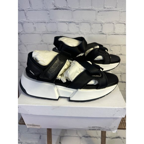 MM6 Maison Margiela Platform Touch Strap Sandals